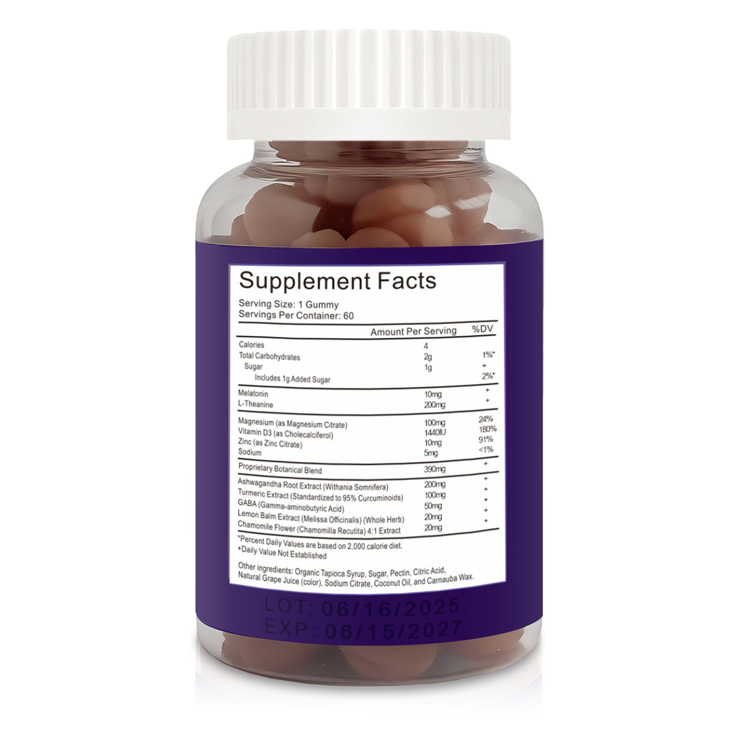Roots Naturals™ Melatonin Gummies – 60 Vegan Gummies